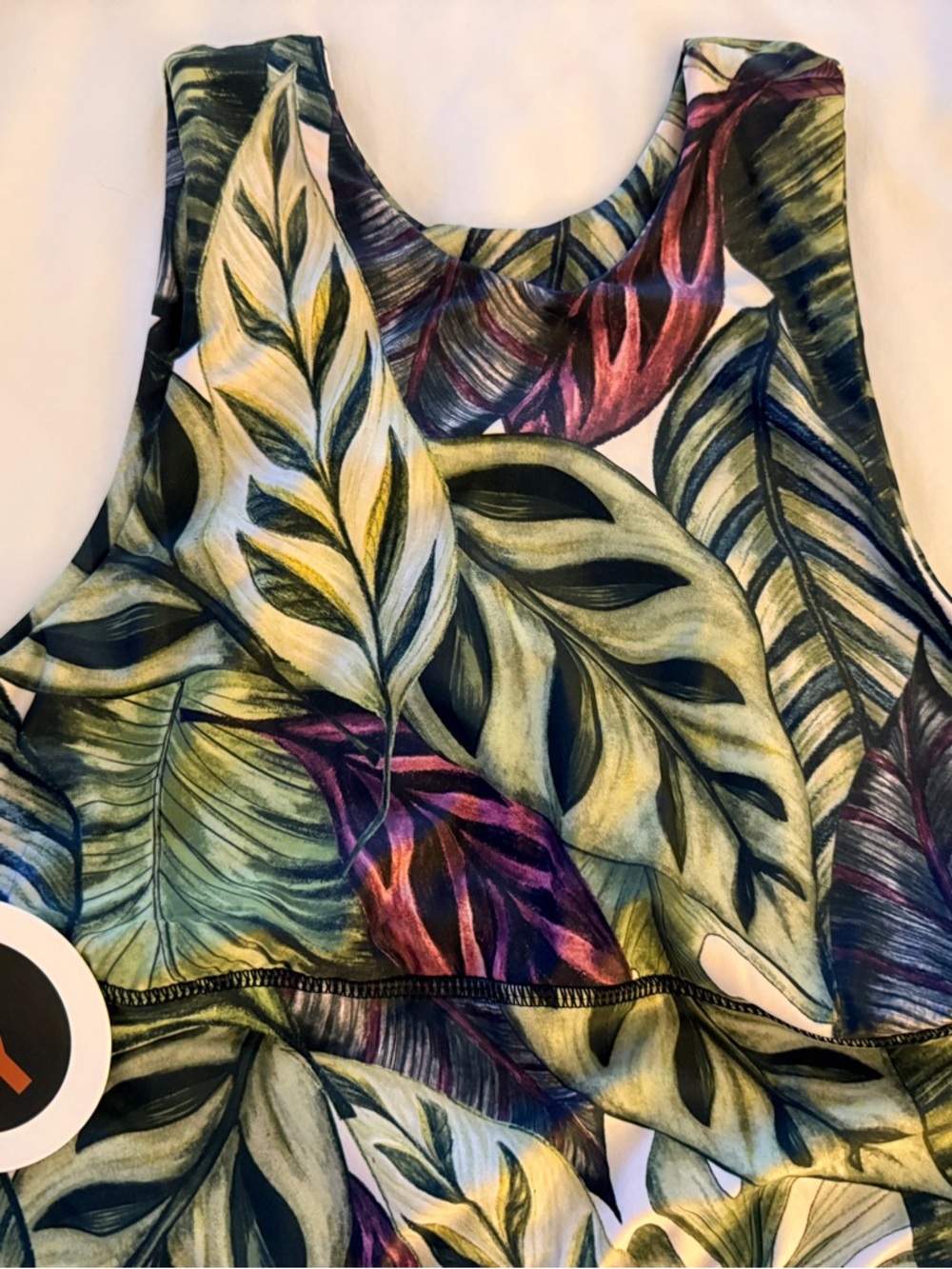 Yoga Democracy Tropical Leaf It To Me Free Range sports bra -L - Picture 7 of 7